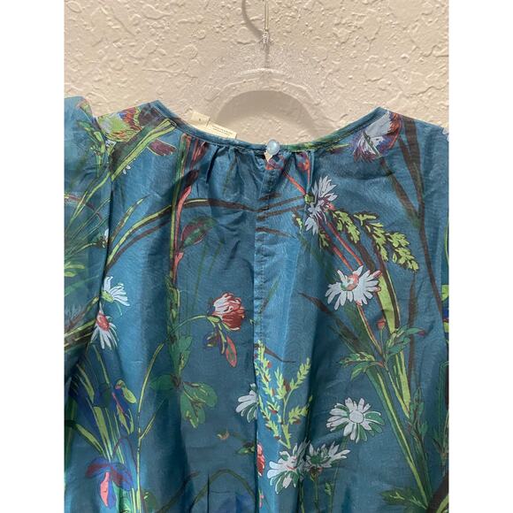 Anthropologie The Somerset Jumpsuit SILK Sz S Boho, Preppy, Party - Picture 9 of 11